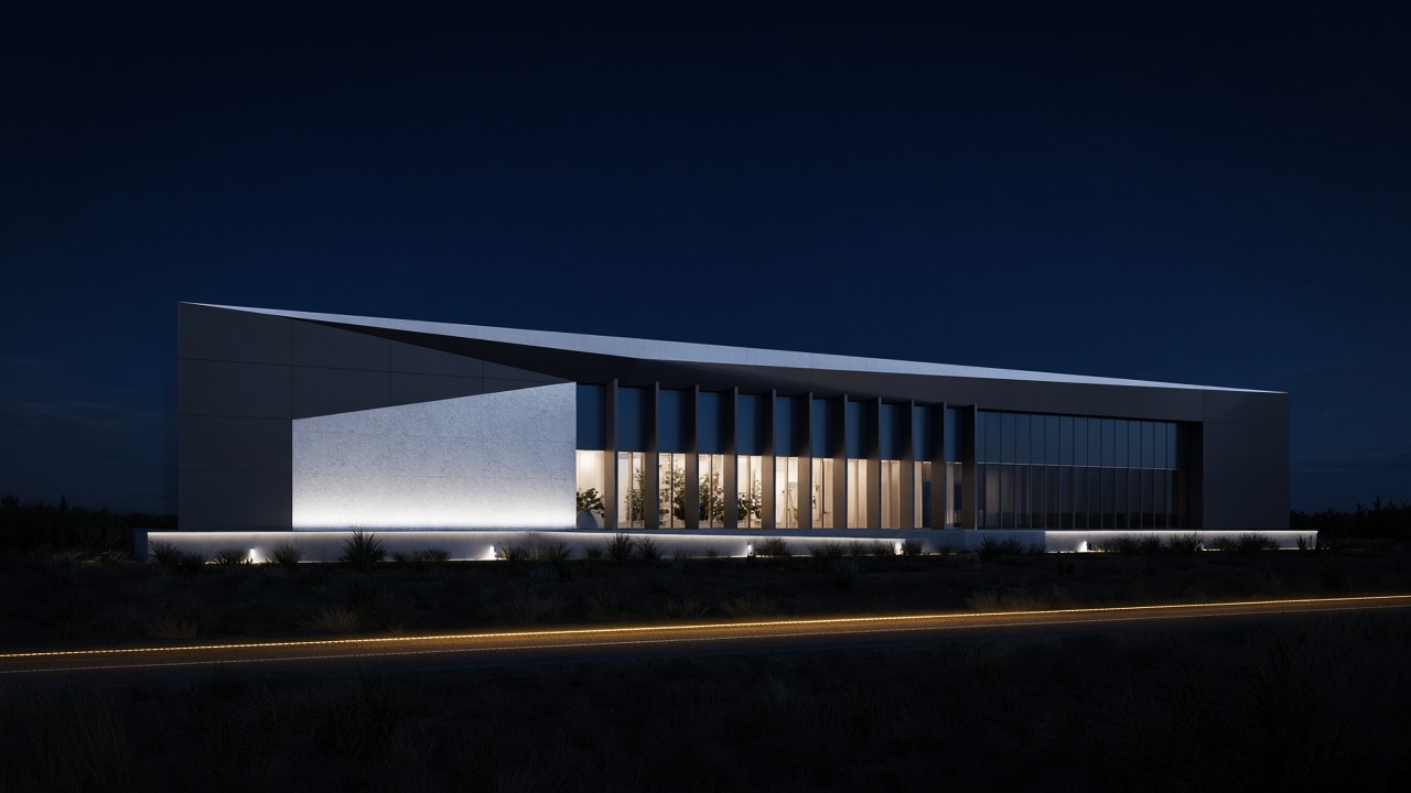 Hospital facade light on Fm 2920 Rd