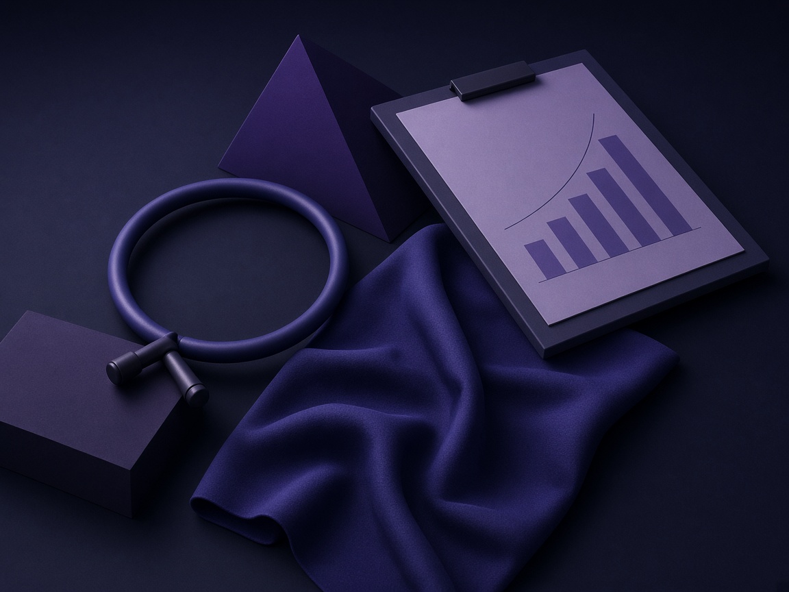 Wellness exam tools arranged on a dark slate